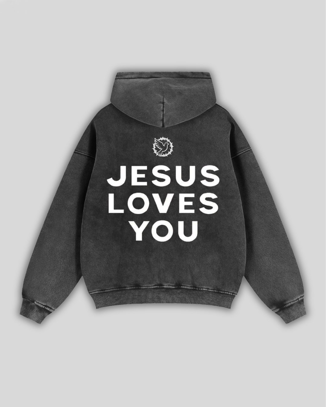a Jesus loves you - Cropped zip-up