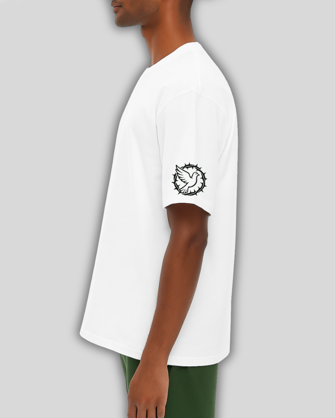 the Crown of thorns - Cropped tee - logo sleeve