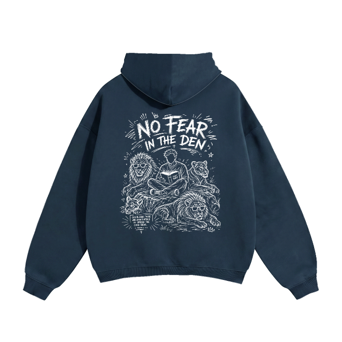No Fear In The Den - Hoodie (Navy)