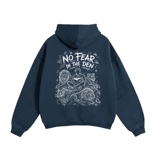 No Fear In The Den - Hoodie (Navy)
