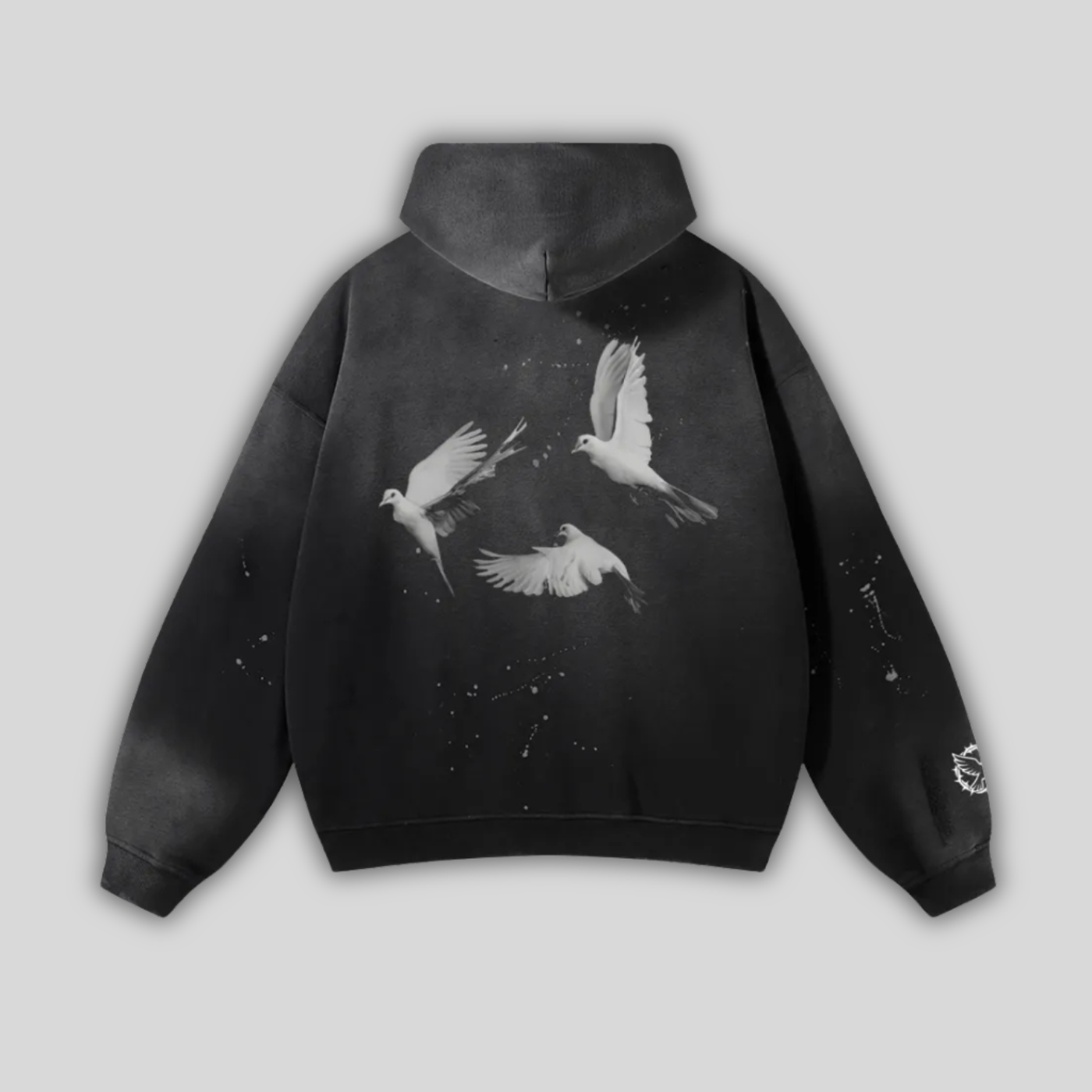 Disciple - Vintage Frayed Hoodie - logo sleeve