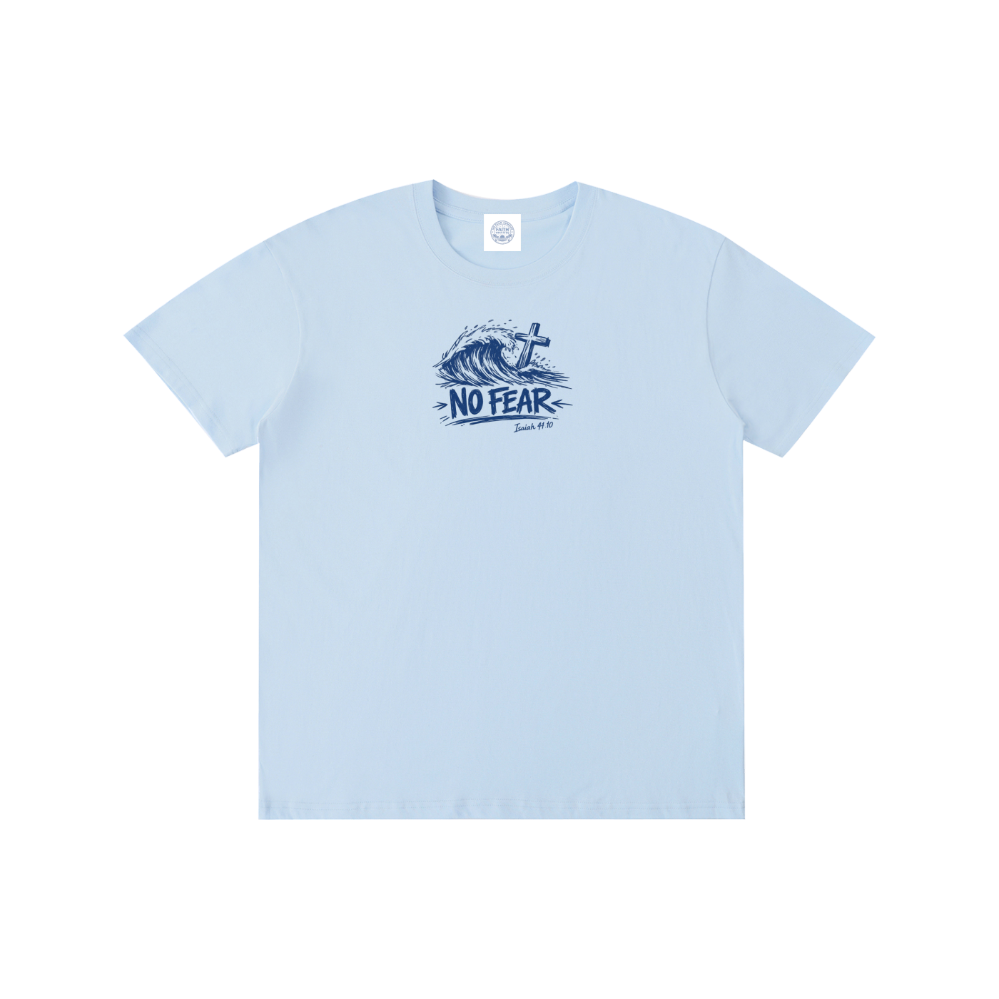 No Fear Summer Doodle - T-Shirt (White, Blue)