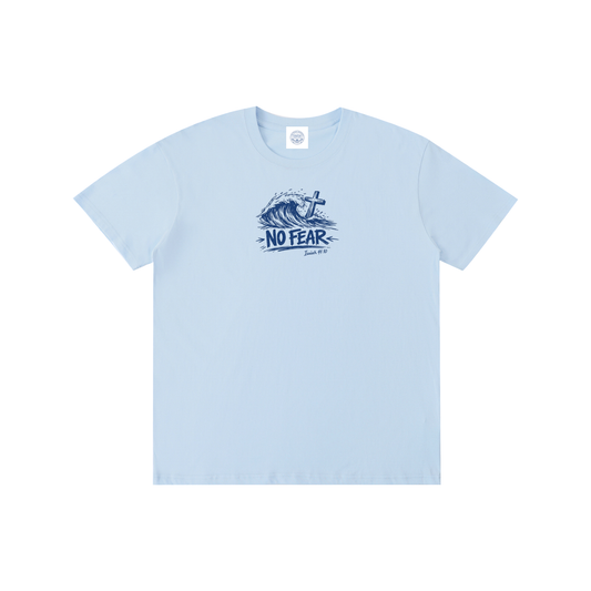 No Fear Summer Doodle - T-Shirt (White, Blue)