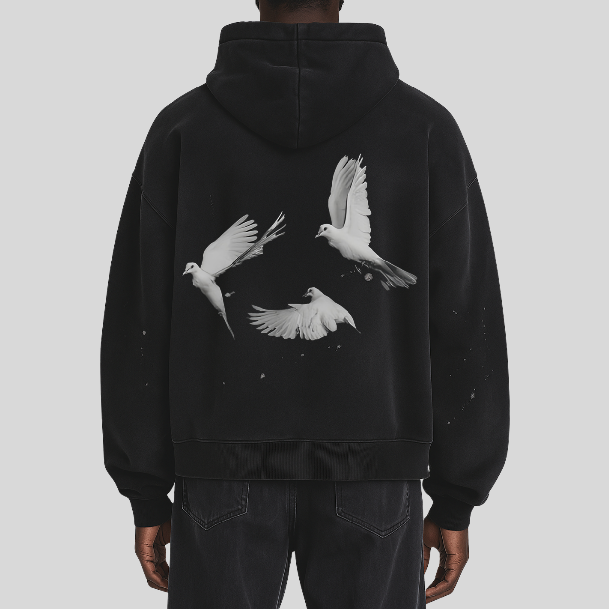 Disciple - Vintage Frayed Hoodie - logo sleeve