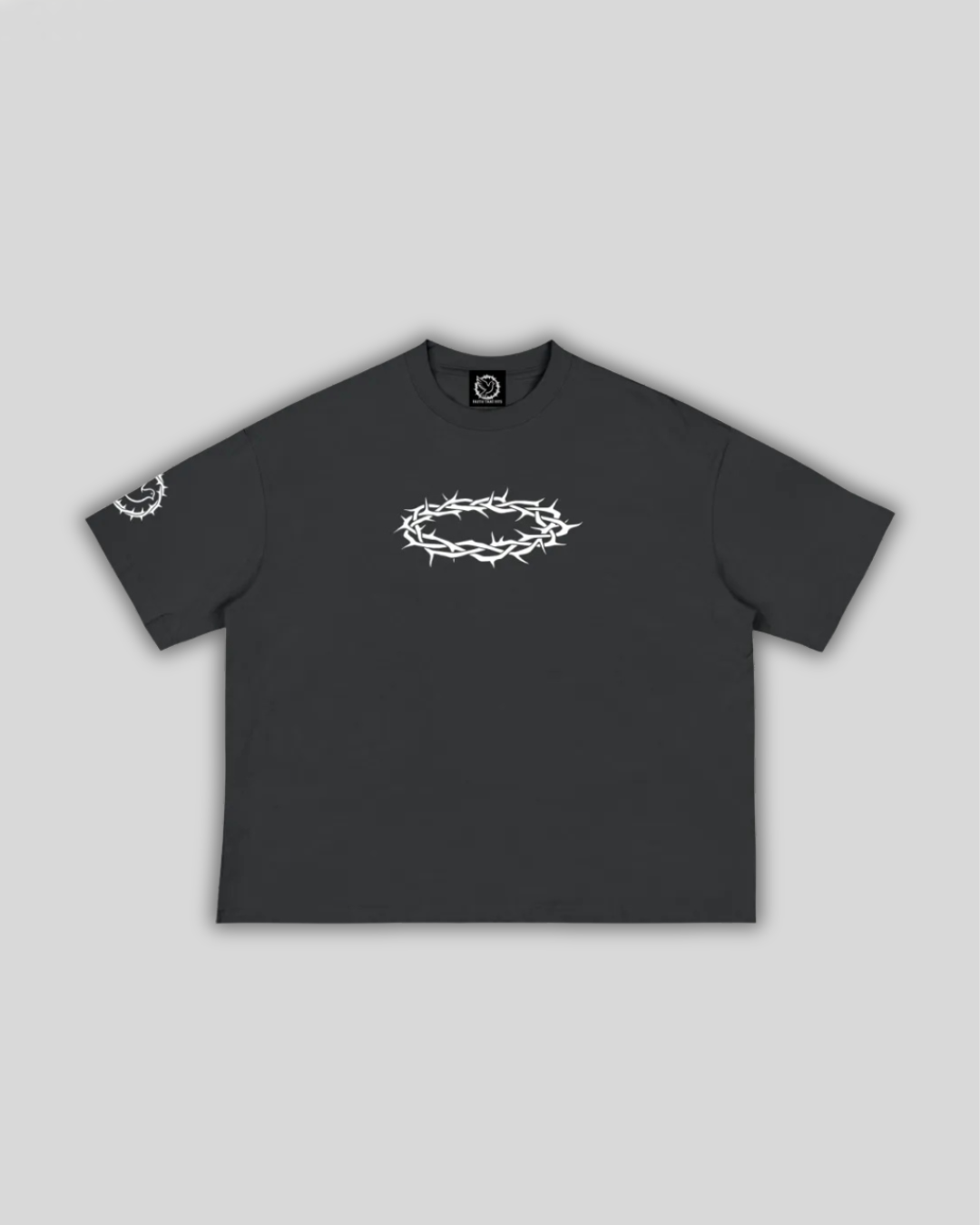the Crown of thorns - Cropped tee - logo sleeve