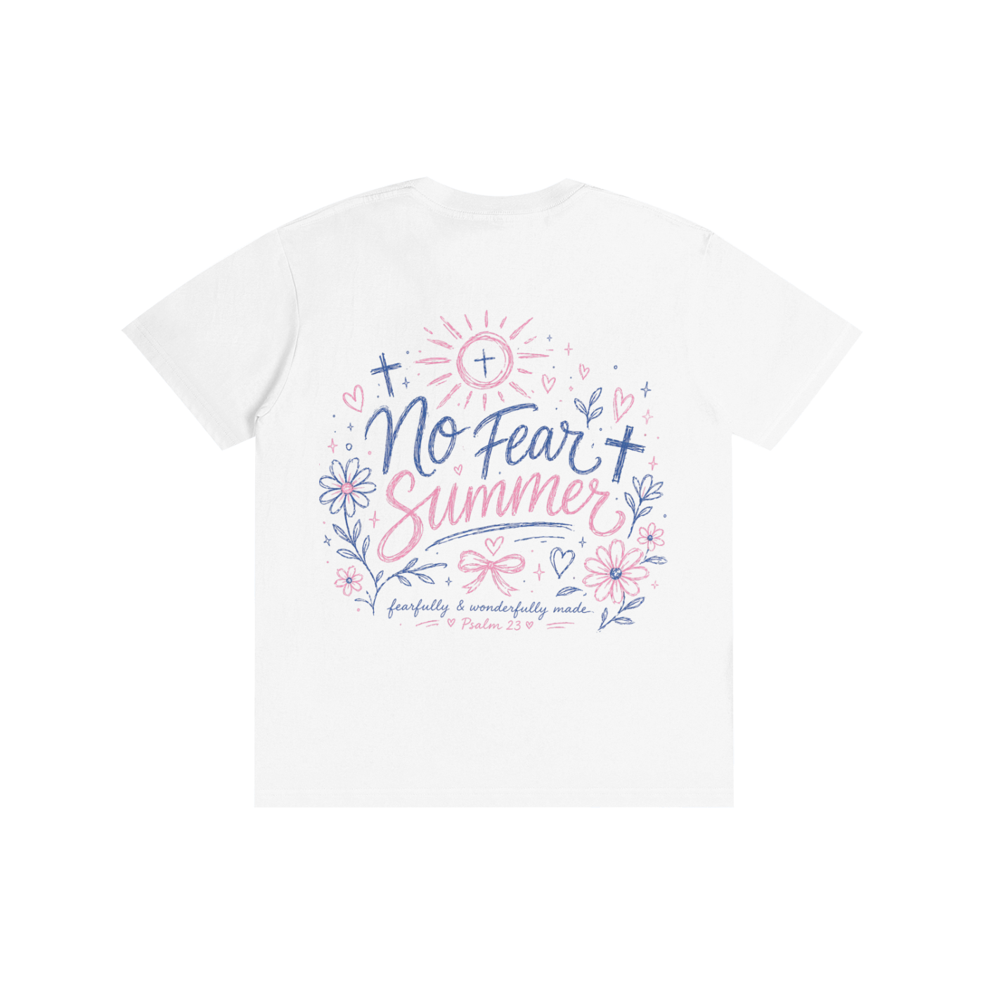 Flower no fear summer - T-Shirt (White)