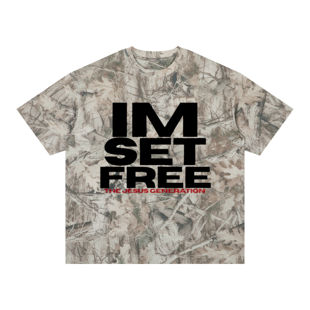 Im Set Free - Camo Oversized T-Shirt