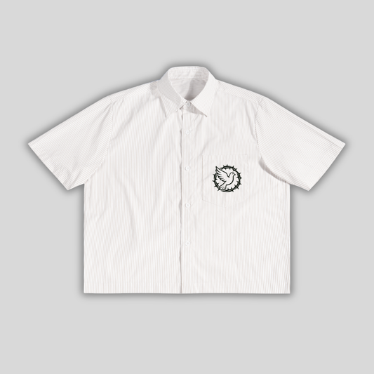 Faith That Fits - Cropped Boxy Button Up