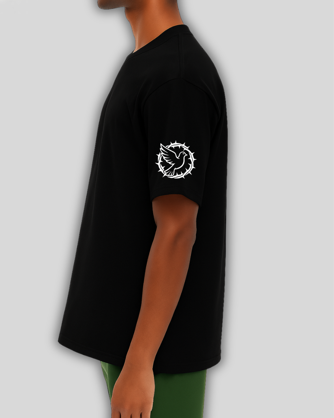 the Crown of thorns - Cropped tee - logo sleeve