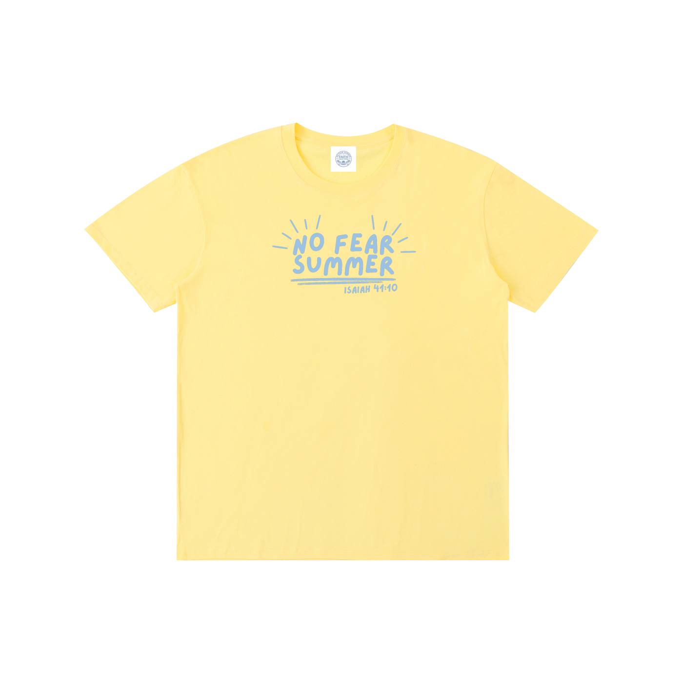 A No fear summer Jesus loves you - T-Shirt (Navy, Yellow, White)
