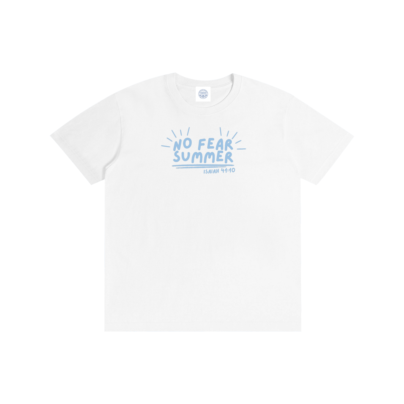 A No fear summer Jesus loves you - T-Shirt (Navy, Yellow, White)