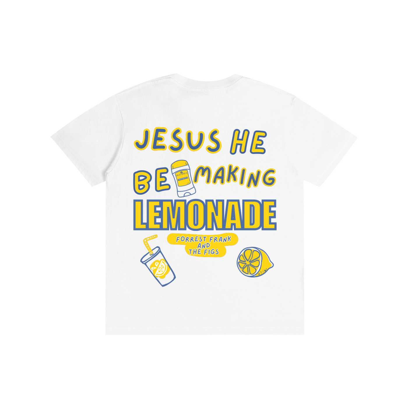 A Lemonade Forrest Frank - T-Shirt (White, Blue)